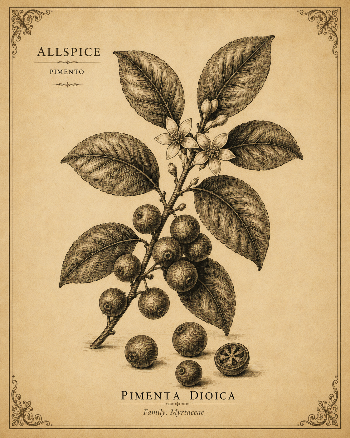 Crescent Rose Allspice, Batch 024