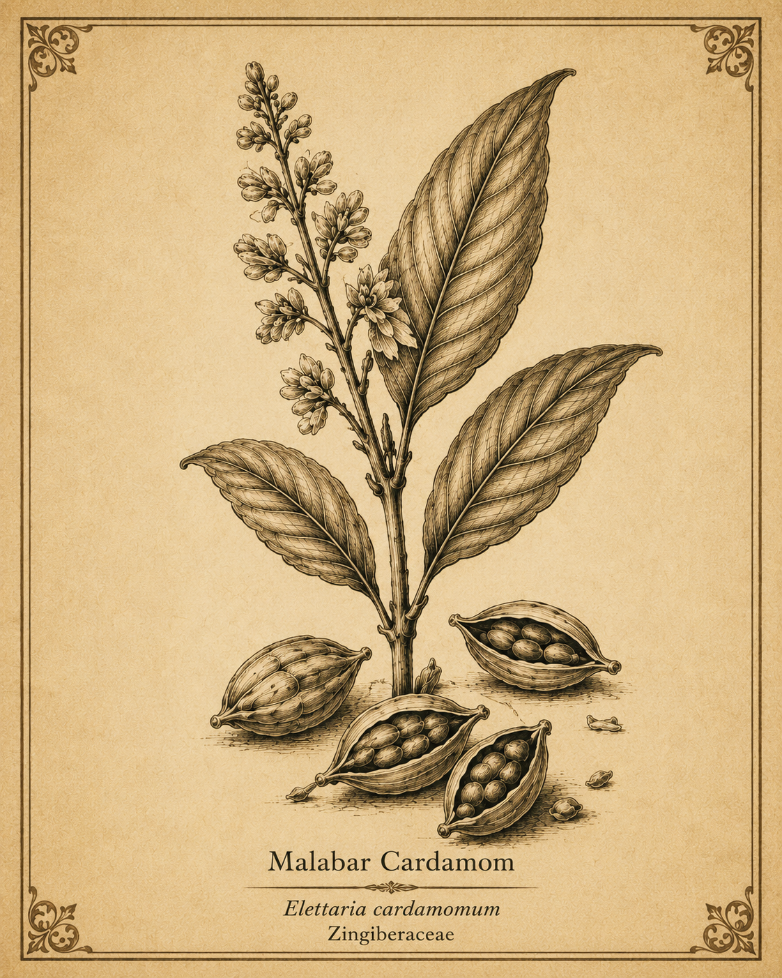 Crescent Rose Malabar Cardamom, Batch 020